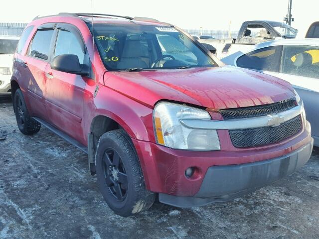 2CNDL23F056009828 - 2005 CHEVROLET EQUINOX LS RED photo 1