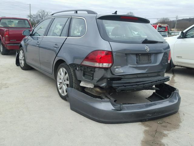 3VWML7AJ1CM666758 - 2012 VOLKSWAGEN JETTA TDI GRAY photo 3