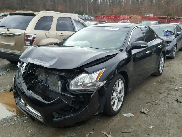 1N4AA5APXEC914598 - 2014 NISSAN MAXIMA S BLACK photo 2