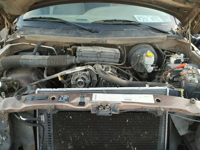 3B7HF13Z11M252033 - 2001 DODGE RAM 1500 BROWN photo 7