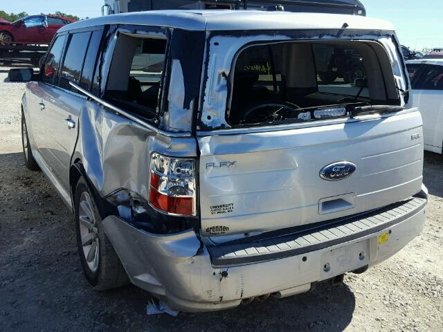 2FMDK52C49BA31372 - 2009 FORD FLEX SEL SILVER photo 3