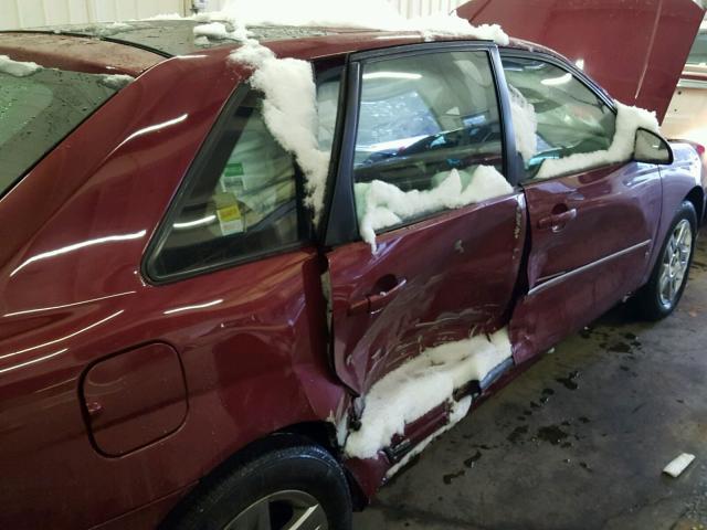 1G1ZT68N87F113910 - 2007 CHEVROLET MALIBU MAX წითელი ფოტო 9