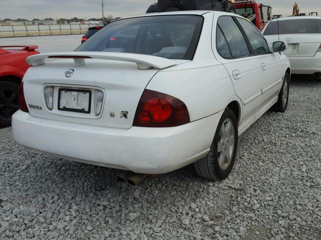 3N1AB51D74L735017 - 2004 NISSAN SENTRA SE- WHITE photo 4