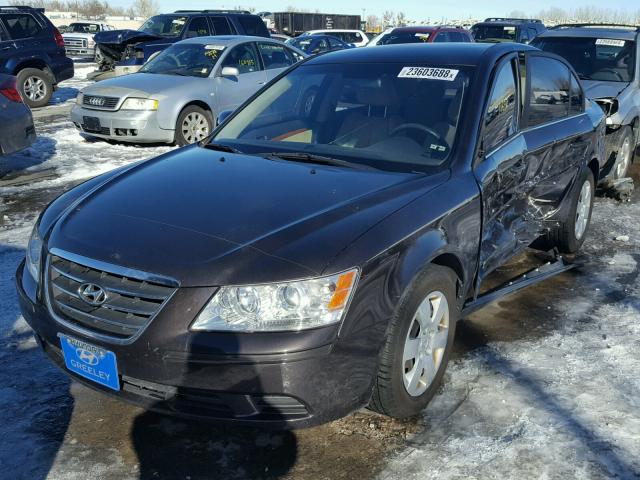 5NPET46C89H483551 - 2009 HYUNDAI SONATA GLS BROWN photo 9