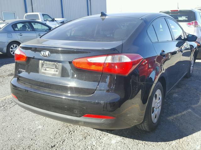 KNAFK4A64F5399924 - 2015 KIA FORTE LX BLACK photo 4