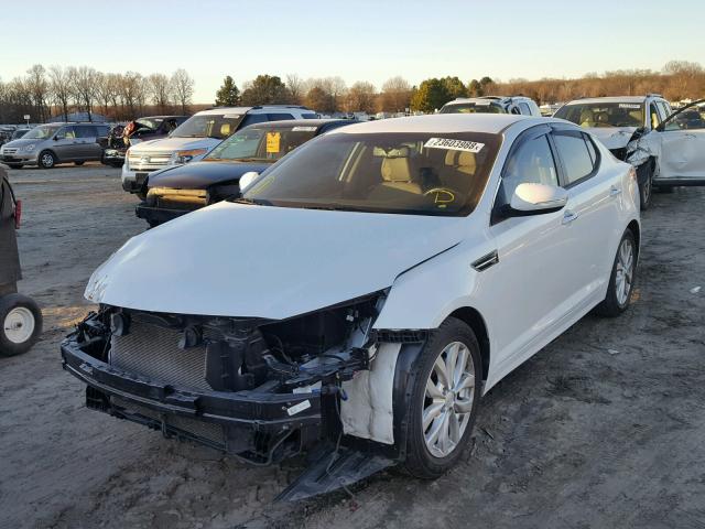 5XXGN4A7XFG519311 - 2015 KIA OPTIMA EX WHITE photo 2