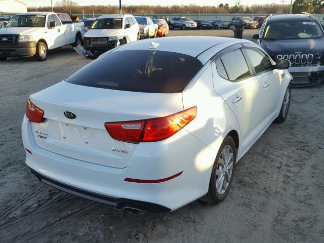 5XXGN4A7XFG519311 - 2015 KIA OPTIMA EX WHITE photo 4