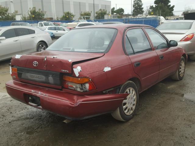 JT2AE04E3P0020614 - 1993 TOYOTA COROLLA RED photo 4