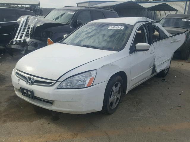 JHMCN36585C019242 - 2005 HONDA ACCORD HYB WHITE photo 2