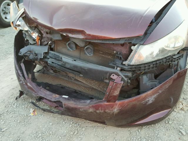 JHMCP26818C043238 - 2008 HONDA ACCORD EXL BURGUNDY photo 9