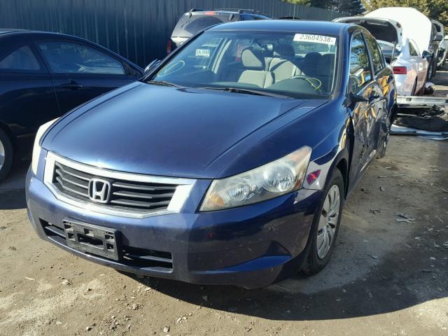 1HGCP26319A104589 - 2009 HONDA ACCORD LX BLUE photo 2