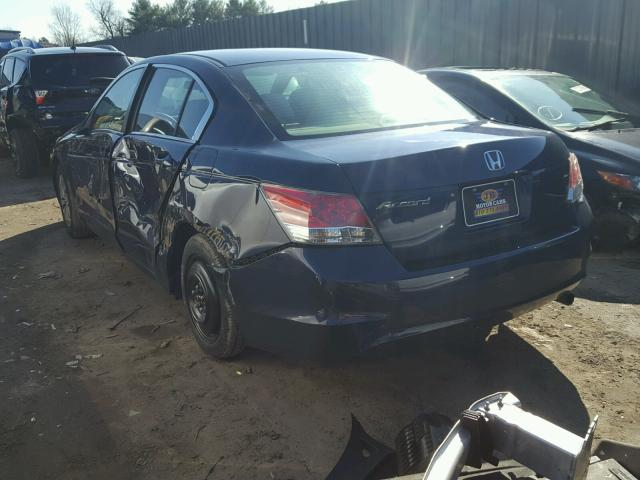 1HGCP26319A104589 - 2009 HONDA ACCORD LX BLUE photo 3