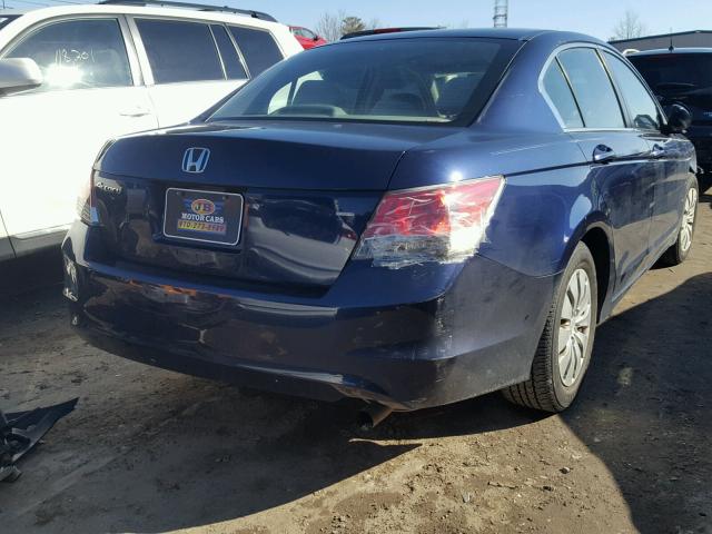 1HGCP26319A104589 - 2009 HONDA ACCORD LX BLUE photo 4