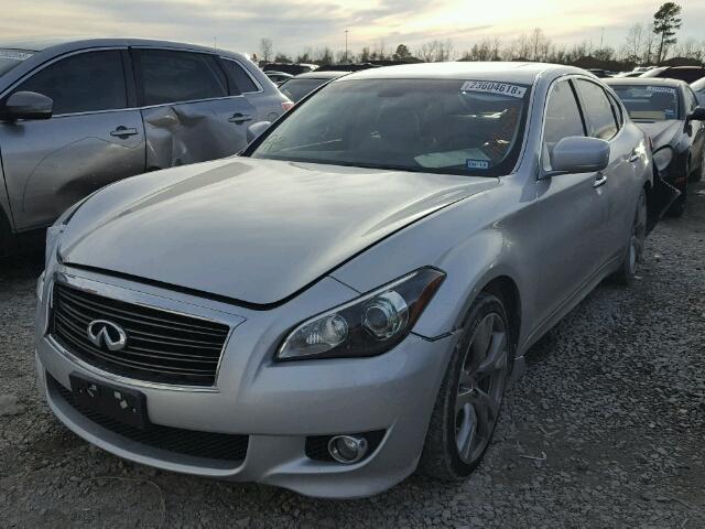 JN1BY1AP4BM326904 - 2011 INFINITI M37 GRAY photo 2