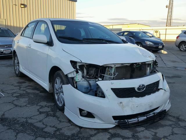 2T1BU4EE3AC439743 - 2010 TOYOTA COROLLA BA WHITE photo 1