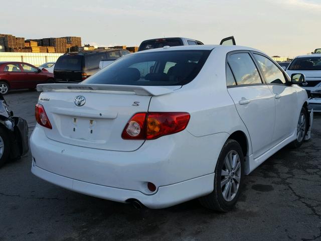 2T1BU4EE3AC439743 - 2010 TOYOTA COROLLA BA WHITE photo 4