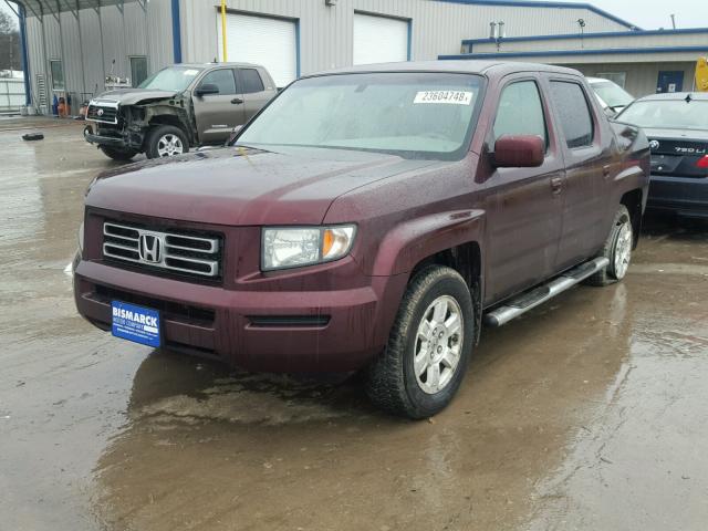 2HJYK16598H535613 - 2008 HONDA RIDGELINE PURPLE photo 2