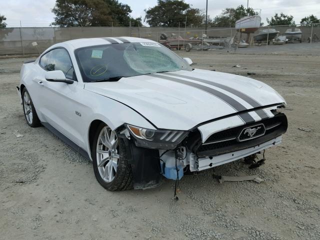 1FA6P8CFXF5363640 - 2015 FORD MUSTANG GT WHITE photo 1