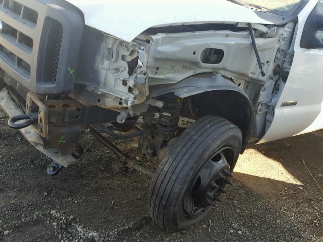 1FDXF46P16EA56626 - 2006 FORD F450 SUPER WHITE photo 9