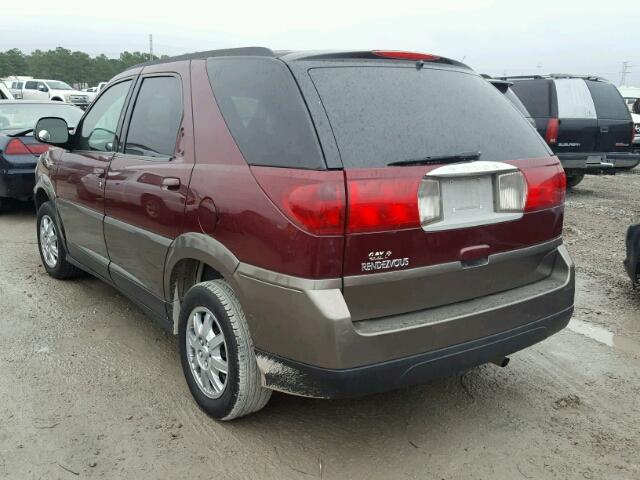 3G5DA03EX4S556232 - 2004 BUICK RENDEZVOUS RED photo 3