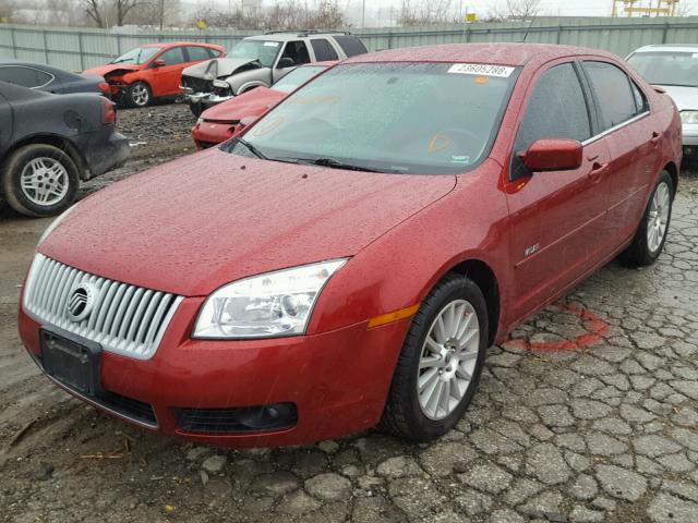 3MEHM08Z58R627149 - 2008 MERCURY MILAN PREM MAROON photo 2