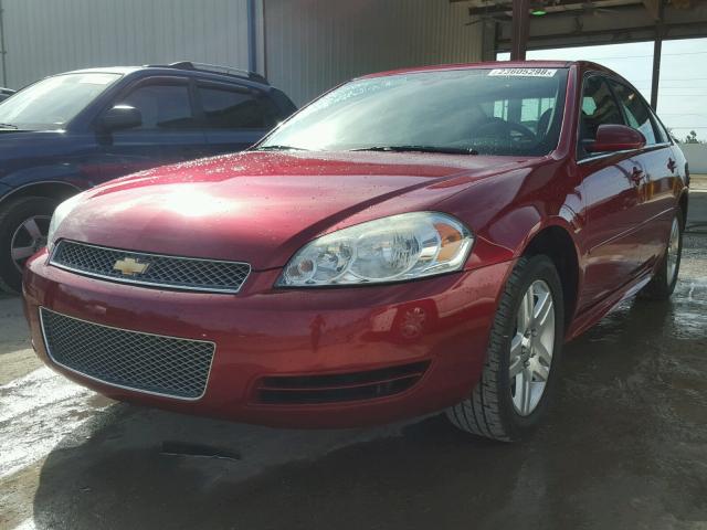 2G1WG5E37D1188105 - 2013 CHEVROLET IMPALA LT RED photo 2