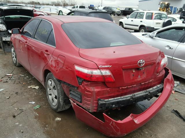 JTNBE46K573093077 - 2007 TOYOTA CAMRY NEW RED photo 3