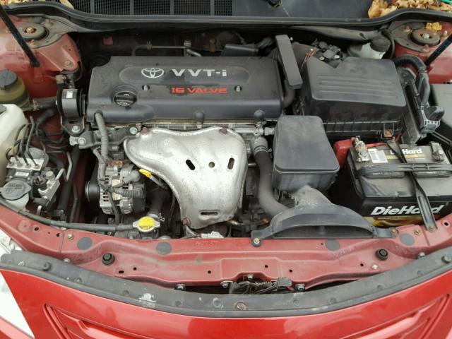 JTNBE46K573093077 - 2007 TOYOTA CAMRY NEW RED photo 7