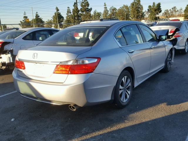 1HGCR2F33DA176204 - 2013 HONDA ACCORD LX SILVER photo 4