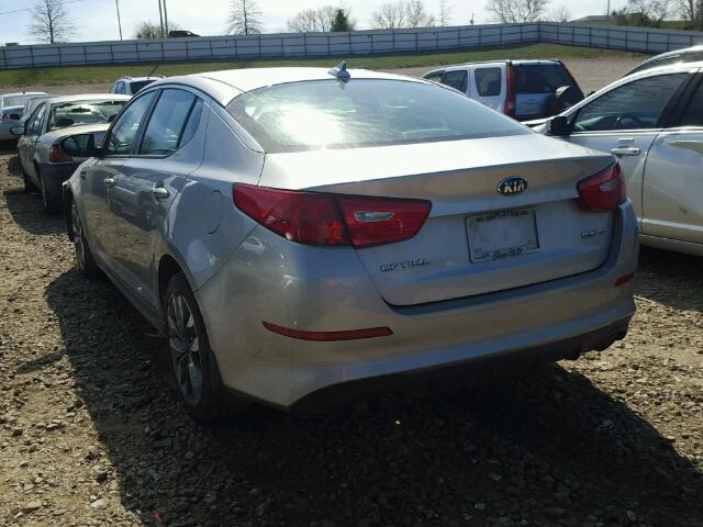 5XXGR4A76EG293030 - 2014 KIA OPTIMA SX GRAY photo 3