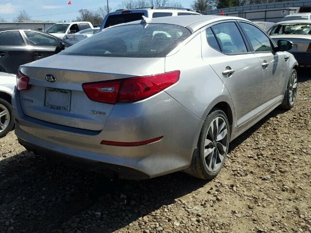 5XXGR4A76EG293030 - 2014 KIA OPTIMA SX GRAY photo 4