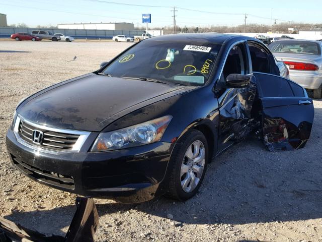 1HGCP2F7XAA084821 - 2010 HONDA ACCORD EX BLACK photo 2