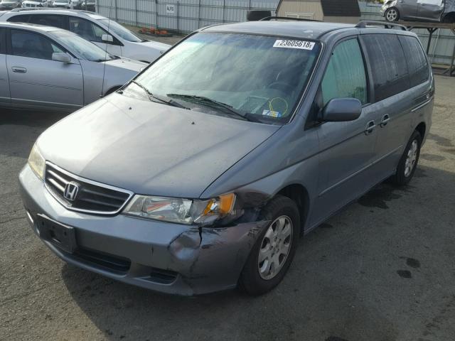 5FNRL18092B016484 - 2002 HONDA ODYSSEY EX GRAY photo 2