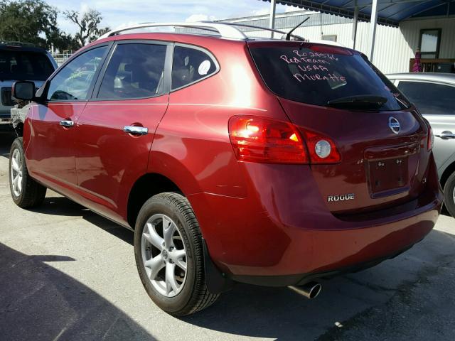 JN8AS5MT3AW001517 - 2010 NISSAN ROGUE S RED photo 3