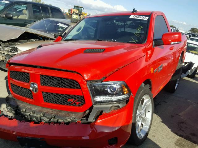 3C6JR6CT1GG213670 - 2016 RAM 1500 SPORT RED photo 2