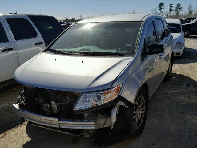 5FNRL5H47CB016043 - 2012 HONDA ODYSSEY EX GRAY photo 2