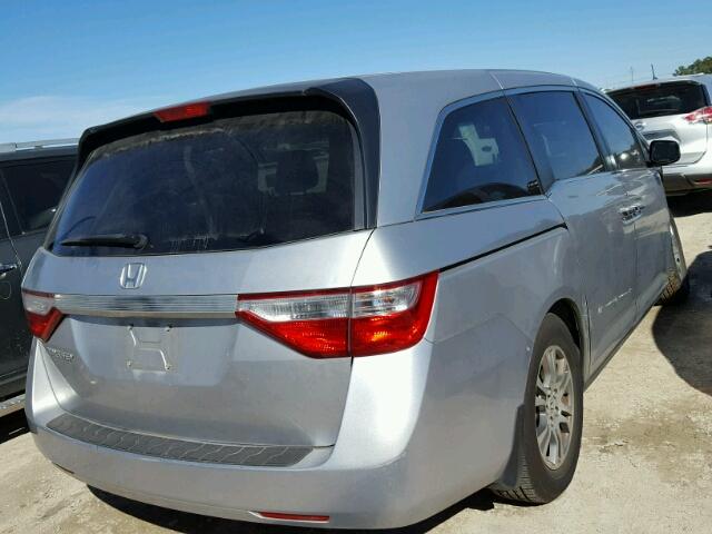 5FNRL5H47CB016043 - 2012 HONDA ODYSSEY EX GRAY photo 4