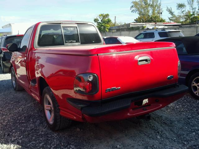 2FTRF073X3CA79342 - 2003 FORD F150 SVT L RED photo 3