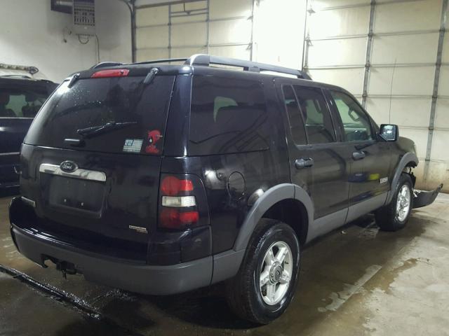 1FMEU73E56UA93220 - 2006 FORD EXPLORER X BLACK photo 4