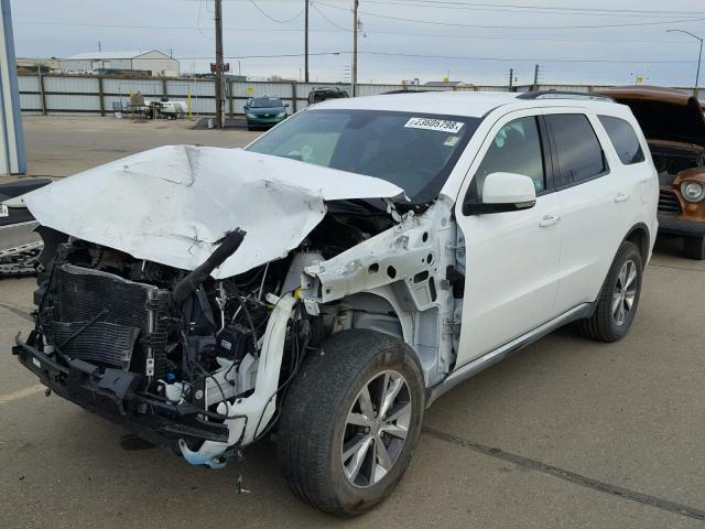 1C4RDJDG8GC433132 - 2016 DODGE DURANGO LI WHITE photo 2