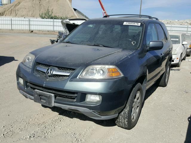 2HNYD18974H502225 - 2004 ACURA MDX TOURIN GRAY photo 2