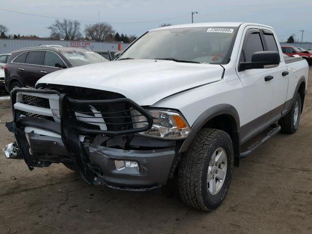 1D7RV1GT8BS540336 - 2011 DODGE RAM 1500 WHITE photo 2