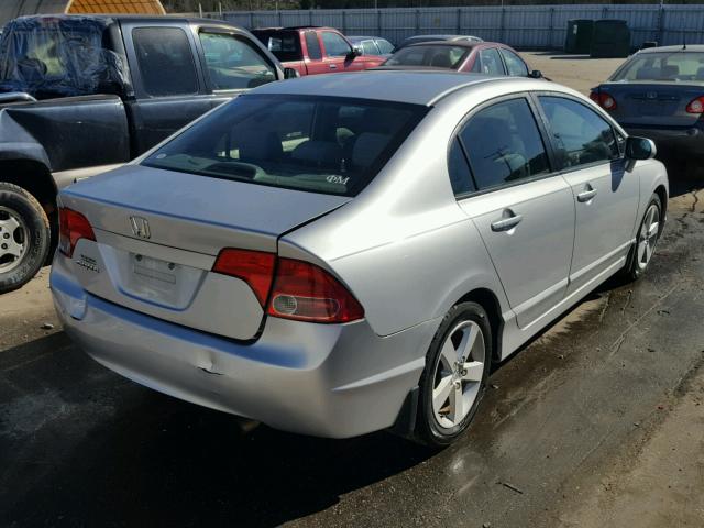 1HGFA16858L028737 - 2008 HONDA CIVIC EX ვერცხლისფერი ფოტო 4