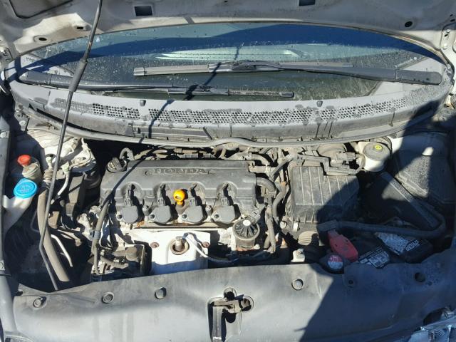 1HGFA16858L028737 - 2008 HONDA CIVIC EX ვერცხლისფერი ფოტო 7