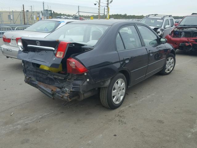 2HGES26761H542315 - 2001 HONDA CIVIC EX BLACK photo 4