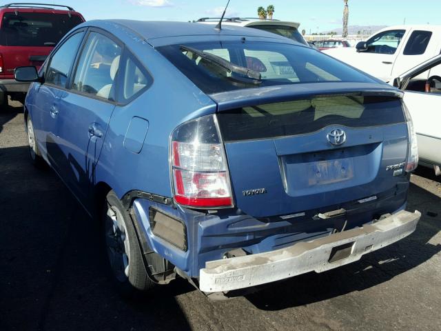 JTDKB20U753050806 - 2005 TOYOTA PRIUS BLUE photo 3