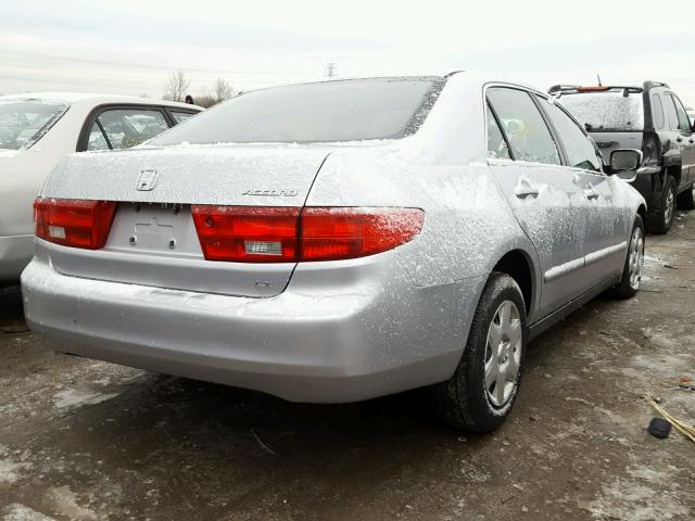 1HGCM56445A022501 - 2005 HONDA ACCORD LX SILVER photo 4