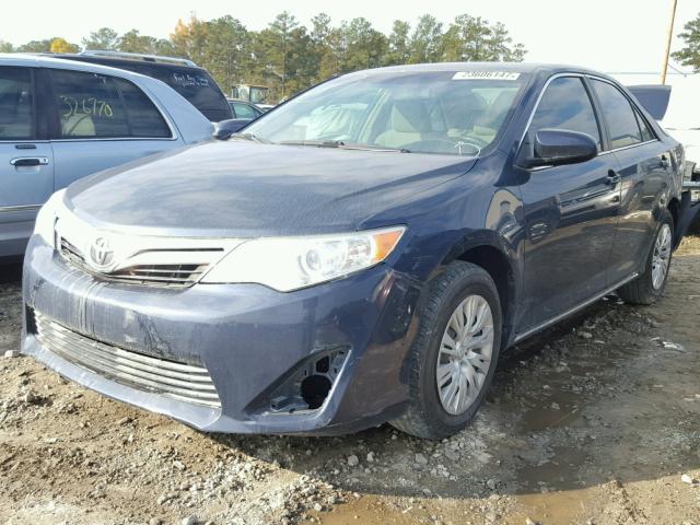 4T1BF1FK7EU854792 - 2014 TOYOTA CAMRY L BLUE photo 2