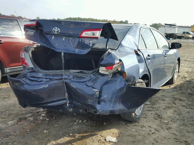 4T1BF1FK7EU854792 - 2014 TOYOTA CAMRY L BLUE photo 4