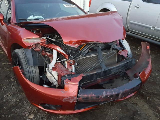 4A3AK24F09E041749 - 2009 MITSUBISHI ECLIPSE GS RED photo 9